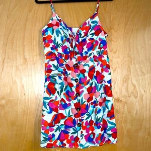 Linen blend multicolored karlie dress